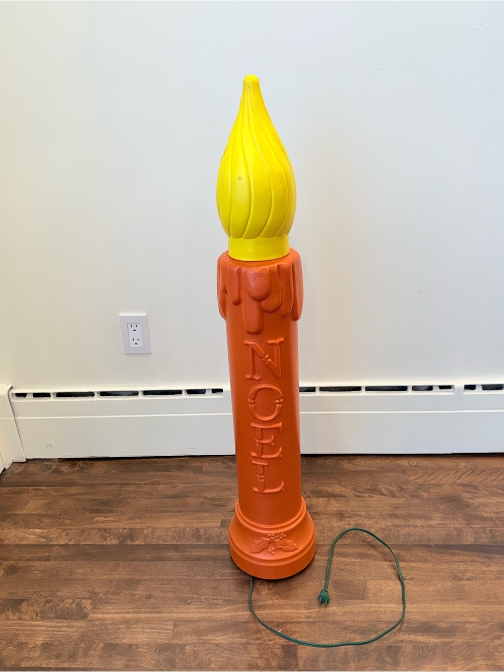 Vintage Christmas candle blow mold || Vintage candle blowmold - Xmas decor